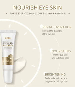 Laikou Snail Ginseng Eye Cream – 15g: Anti-Aging & Firming Eye Treatment