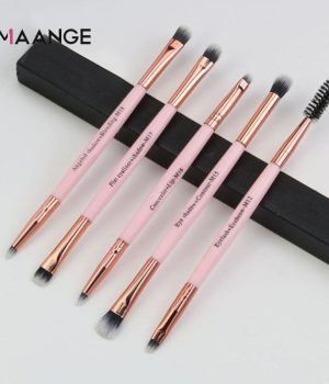 Maange 5 Piece Eye Makeup Brush Set - Pink: Perfect Your Eyes
