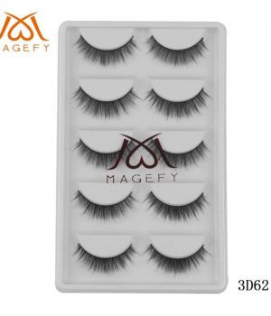 Maange 5 pairs false 3D mink eyelashes