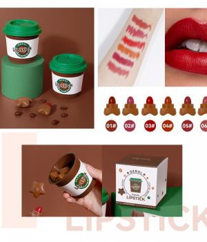 DEROL 6 Color Coffee Season Velvet Capsule Lipstick: Indulgent Matte Shades