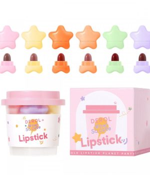 DEROL 6 Colors Star Mini Candy Matte Capsule Lipstick: Sweet and Stylish