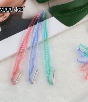 Maange 3pcs/pack Colorful Eyebrow Trimmer Makeup Knife