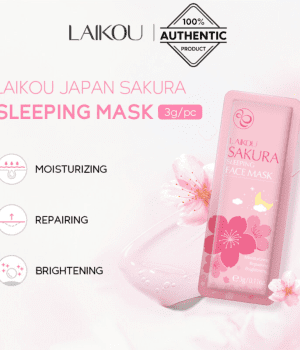 Laikou Sakura Sleeping Face Mask - 3g: Hydrating & Brightening Overnight