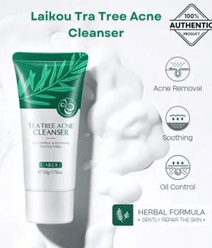 Laikou Tea Tree Acne Cleanser - 50g: Deep Pore Purifying Wash
