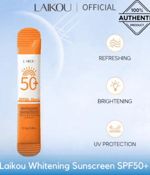 Laikou Whitening Sunscreen SPF50+ 8gm: Broad Spectrum Sun Protection & Brightening