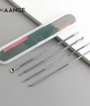 Maange 4Pc/Set Stainless Steel Blackhead Removal Kit
