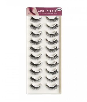 Maange 10 Pairs Handmade Mink Eyelashes Y10-11: Luxury Lashes