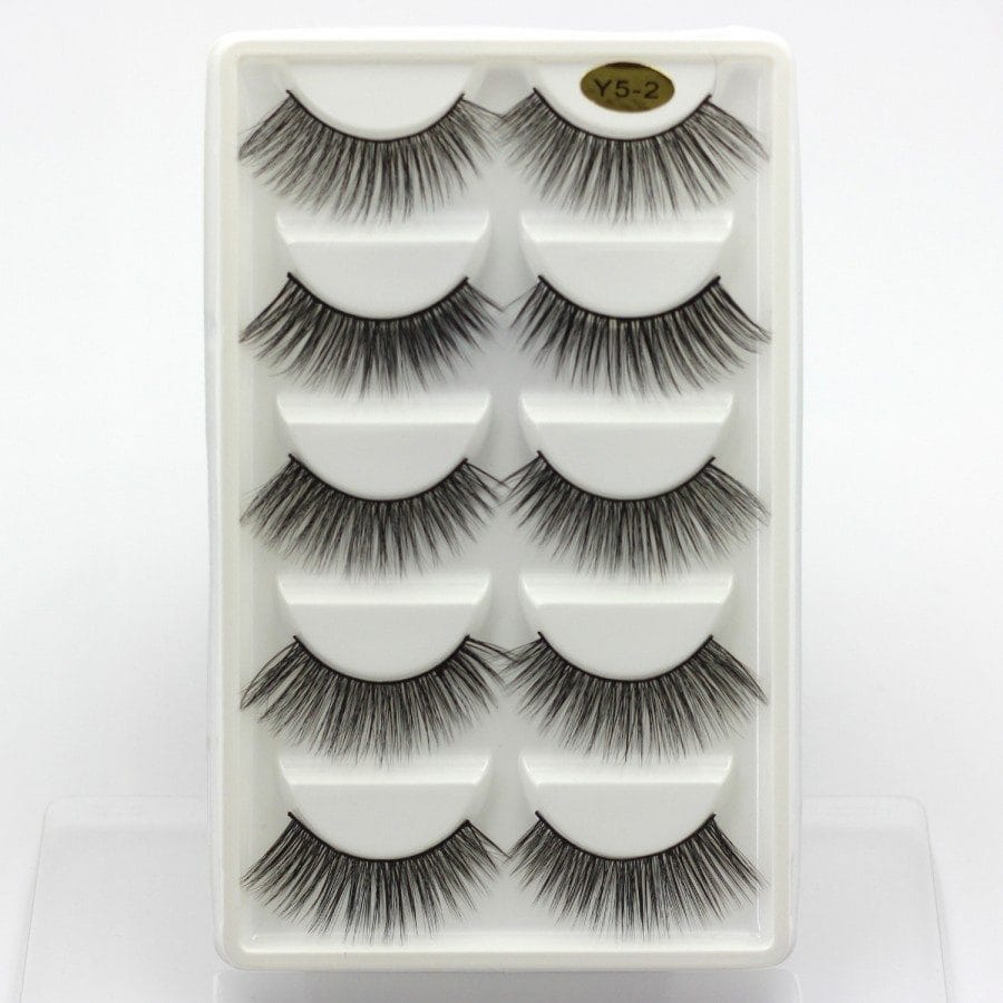 Maange 5 Pair 3D Natural Mink Eyelashes Y52: Effortless Elegance 5 Maange 5 Pair 3D Natural Mink Eyelashes Y52: Effortless Elegance - Image 5