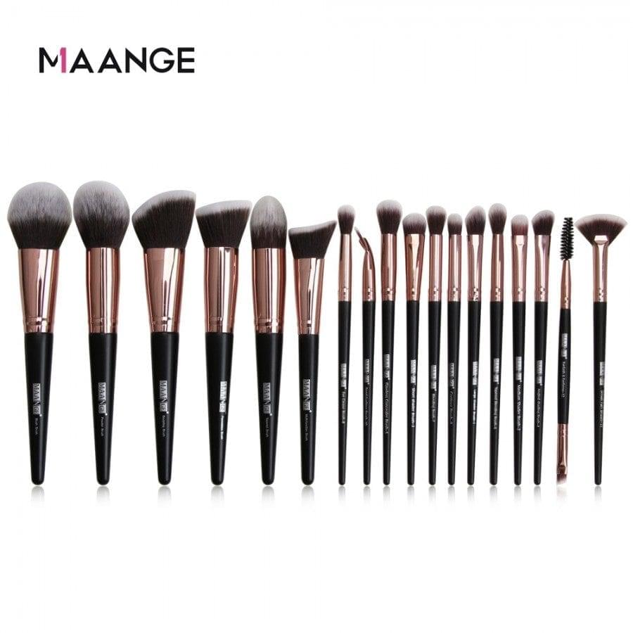 Maange 18 Piece Black Makeup Brush Set: Your Ultimate Beauty Arsenal - Image 2