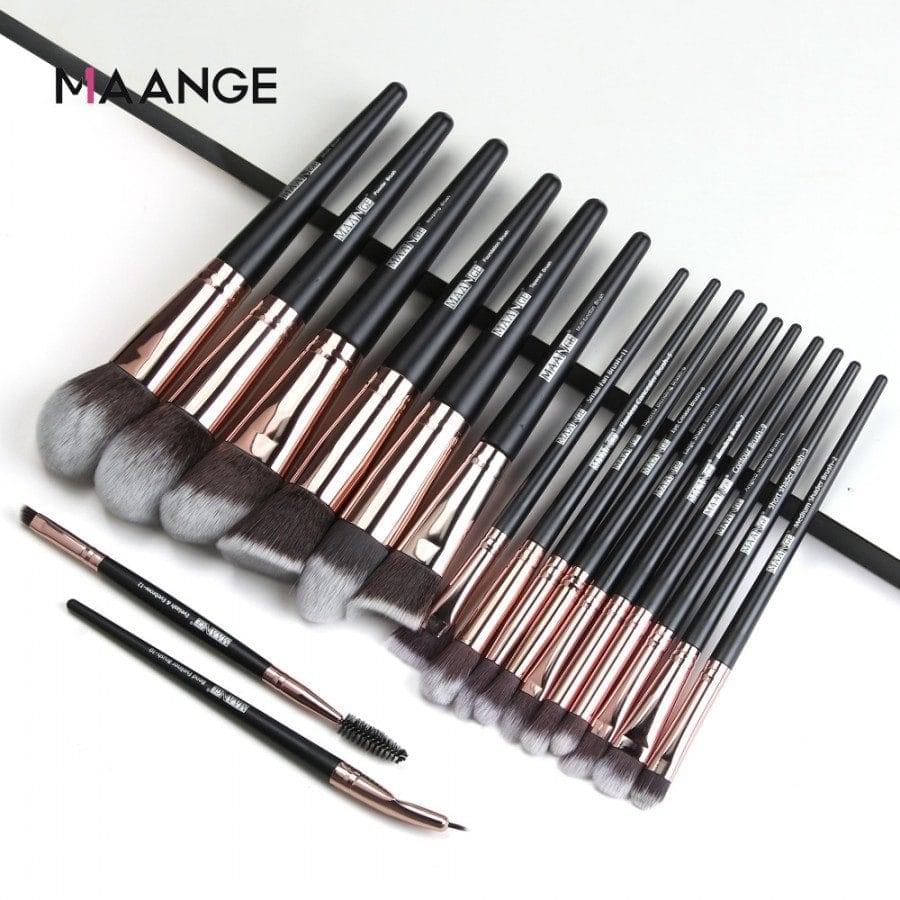 Maange 18 Piece Black Makeup Brush Set: Your Ultimate Beauty Arsenal